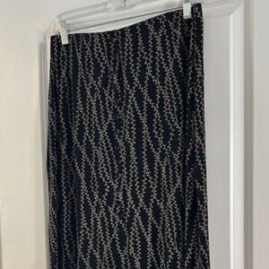 Women's Vintage Briggs New York Maxi Nylon Skirt, Medium